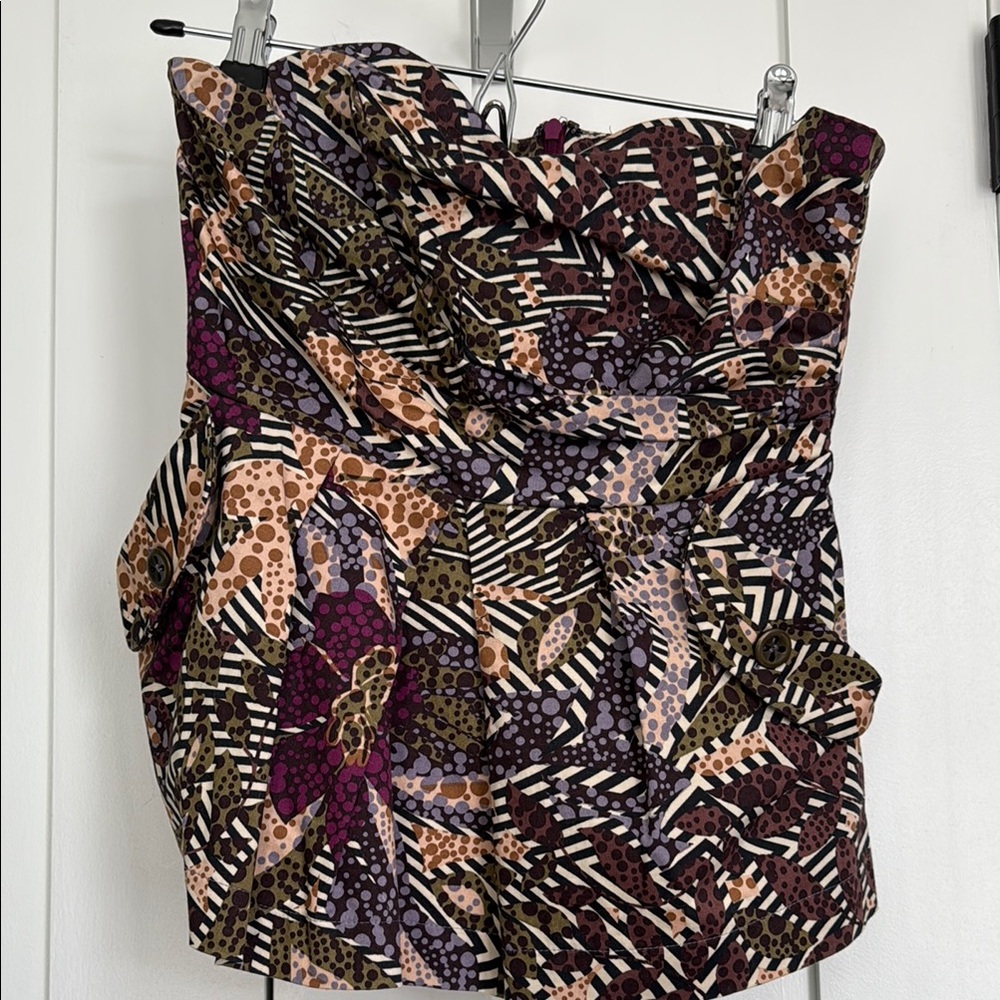 Anthropologie Tube Top in Jungle Print